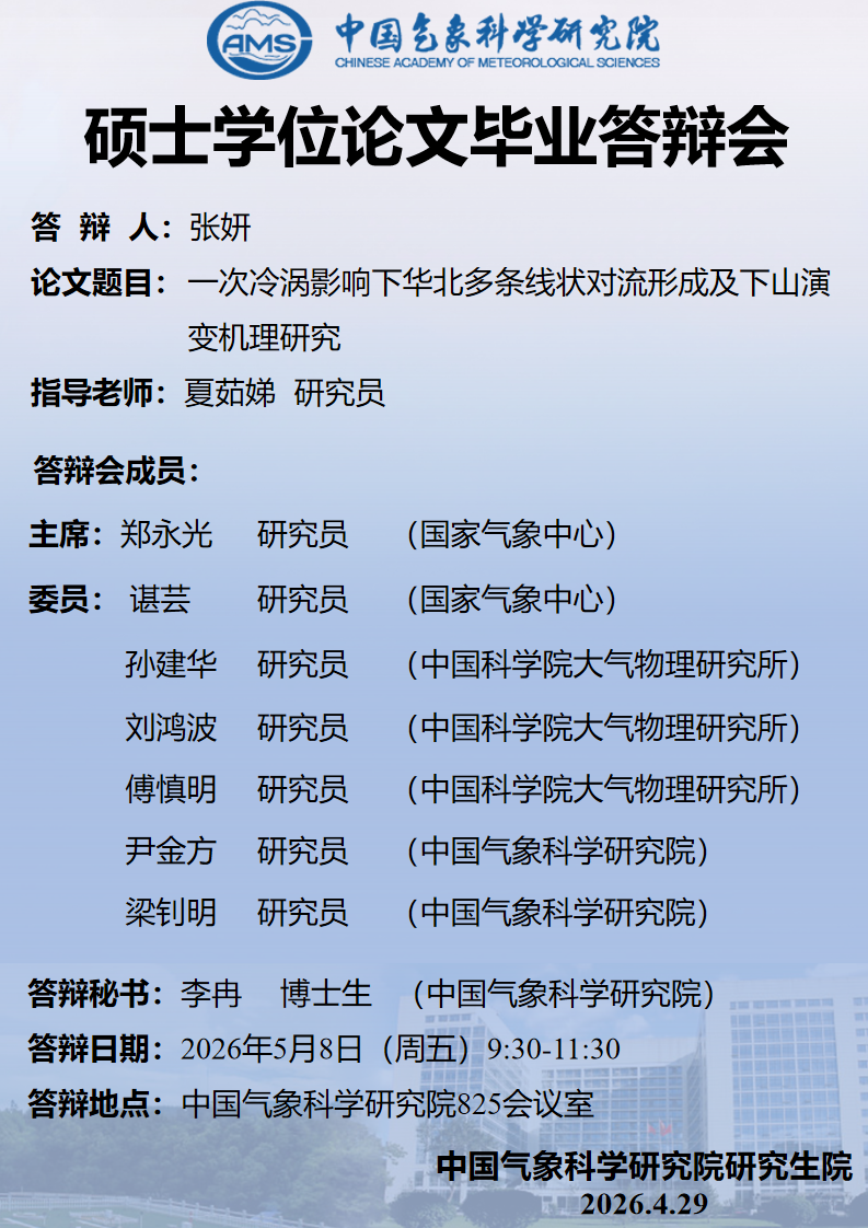 硕士学位论文毕业答辩会-张妍